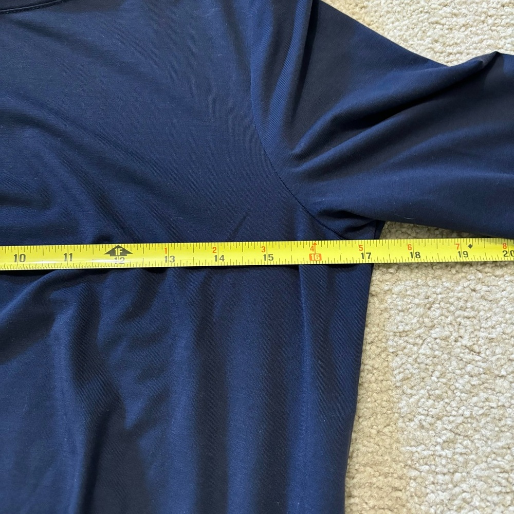 Athleta Long Sleeve Essence Twist Top, Navy Blue, Women’s Medium - Picture 12 of 13